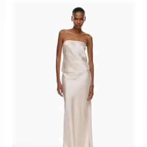 Babaton Midtown Satin Tube Top